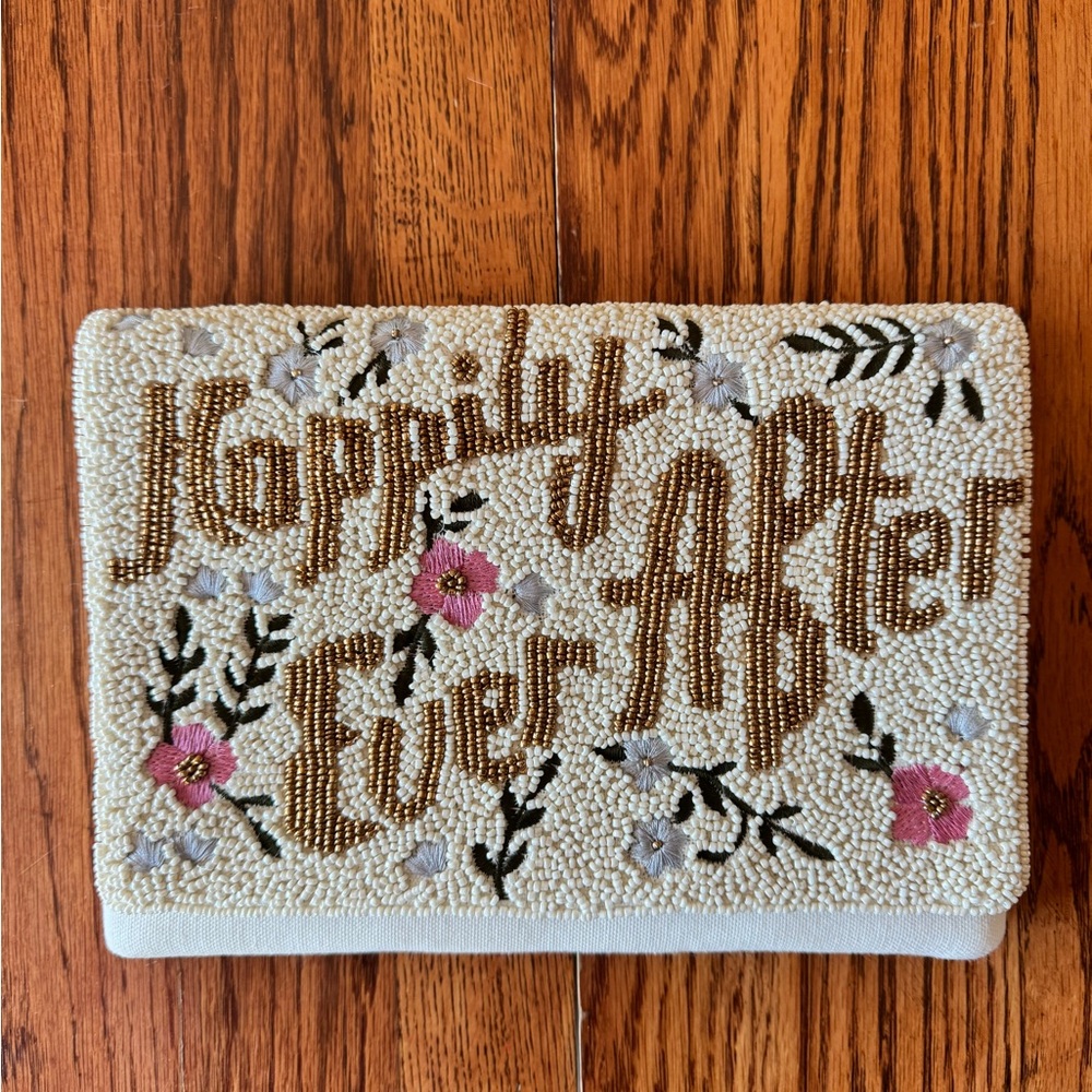 Beaded 'Happily Ever After' Clutch
